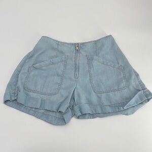 UEC Guess high waisted flowy shorts size 24 front zipper